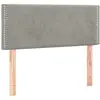 vidaXL Tête de lit Gris clair 90x5x78/88 cm Velours