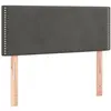 vidaXL Tête de lit Gris foncé 90x5x78/88 cm Velours