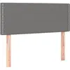 vidaXL Tête de lit Gris foncé 100x5x78/88 cm Tissu