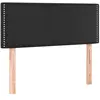 vidaXL Tête de lit Noir 100x5x78/88 cm Similicuir