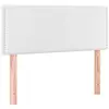 vidaXL Tête de lit Blanc 100x5x78/88 cm Similicuir