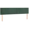vidaXL Têtes de lit 2 pcs Vert foncé 100x5x78/88 cm Velours