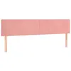 vidaXL Têtes de lit 2 pcs Rose 100x5x78/88 cm Velours
