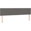 vidaXL Têtes de lit 2 pcs Gris 100x5x78/88 cm Similicuir