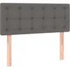 vidaXL Tête de lit Gris 100x5x78/88 cm Similicuir