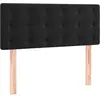 vidaXL Vidaxl Tête De Lit Noir 100x5x78/88 Cm Velours