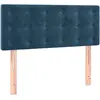 vidaXL Tête de lit Bleu foncé 100x5x78/88 cm Velours