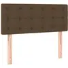 vidaXL Tête de lit Marron Foncé 100x5x78/88 cm Tissu