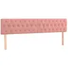 vidaXL Têtes de lit 2 pcs Rose 100x7x78/88 cm Velours