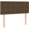 vidaXL Tête de lit Marron Foncé 80x5x78/88 cm Tissu