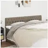 vidaXL Têtes de lit 2 pcs Taupe 90x7x78/88 cm Tissu