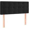 vidaXL Tête de lit Noir 80x5x78/88 cm Velours
