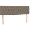 vidaXL Têtes de lit 2 pcs Taupe 80x7x78/88 cm Tissu