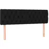 vidaXL Têtes de lit 2 pcs Noir 80x7x78/88 cm Tissu