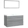 vidaXL Meubles de salle de bain Sonoma gris Bois d'ingénierie