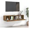 vidaXL Ensemble de meubles TV 2 pcs Chêne fumé Bois d'ingénierie