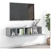 vidaXL Ensemble de meubles TV 2 pcs Sonoma gris Bois d'ingénierie