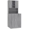 vidaXL Armoire pour machine à laver Sonoma gris Bois d'ingénierie