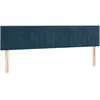 vidaXL Têtes de lit 2 pcs Bleu foncé 72x5x78/88 cm Velours