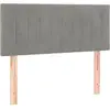 vidaXL Tête de lit Gris clair 100x5x78/88 cm Velours