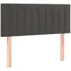 vidaXL Tête de lit Gris foncé 100x5x78/88 cm Velours