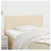 vidaXL Tête de lit Crème 90x5x78/88 cm Tissu