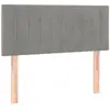 vidaXL Tête de lit Gris clair 90x5x78/88 cm Velours