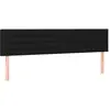 vidaXL Têtes de lit 2 pcs Noir 100x5x78/88 cm Tissu