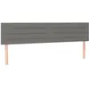 vidaXL Têtes de lit 2 pcs Gris foncé 100x5x78/88 cm Tissu
