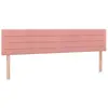 vidaXL Têtes de lit 2 pcs Rose 90x5x78/88 cm Velours