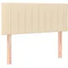 vidaXL Tête de lit Crème 100x5x78/88 cm Tissu