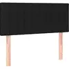 vidaXL Tête de lit Noir 80x5x78/88 cm Tissu