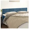 vidaXL Têtes de lit 2 pcs Bleu foncé 80x5x78/88 cm Velours