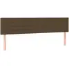 vidaXL Têtes de lit 2 pcs Marron Foncé 90x5x78/88 cm Tissu
