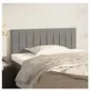 vidaXL Tête de lit Gris clair 80x5x78/88 cm Velours