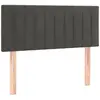 vidaXL Tête de lit Gris foncé 80x5x78/88 cm Velours