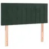 vidaXL Tête de lit Vert foncé 80x5x78/88 cm Velours