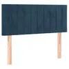 vidaXL Tête de lit Bleu foncé 80x5x78/88 cm Velours