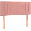 vidaXL Tête de lit Rose 80x5x78/88 cm Velours