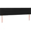 vidaXL Têtes de lit 2 pcs Noir 80x5x78/88 cm Tissu