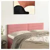 vidaXL Têtes de lit 2 pcs Rose 72x5x78/88 cm Velours