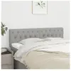 vidaXL Têtes de lit 2 pcs Gris clair 80x7x78/88 cm Tissu