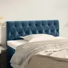 vidaXL Tête de lit Bleu foncé 100x7x78/88 cm Velours