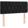 vidaXL Tête de lit Noir 100x7x78/88 cm Velours
