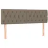 vidaXL Têtes de lit 2 pcs Taupe 72x7x78/88 cm Tissu