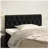 vidaXL Tête de lit Noir 90x7x78/88 cm Velours