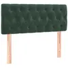 vidaXL Tête de lit Vert foncé 90x7x78/88 cm Velours