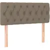 vidaXL Tête de lit Taupe 90x7x78/88 cm Tissu