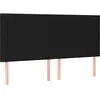 vidaXL Têtes de lit 2 pcs Noir 100x5x78/88 cm Tissu