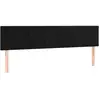 vidaXL Têtes de lit 2 pcs Noir 100x5x78/88 cm Velours